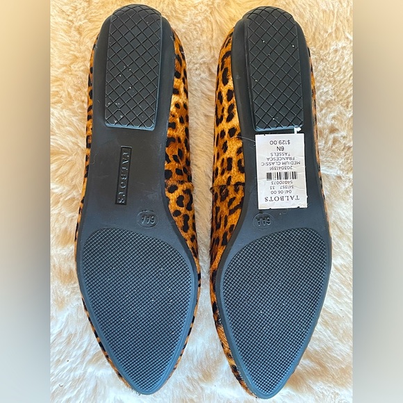 Francesca Leopard Driving Flats. Genuine leather, calf hair. Size 6N (Narrow) - Picture 4 of 5